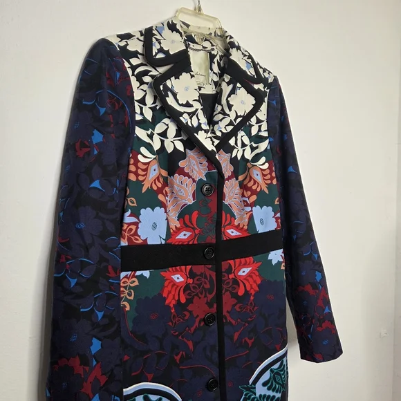 Anthropologie Elevenses Florilege Trench Coat 8 - Picture 3 of 7